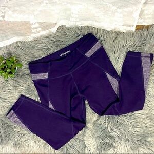 Purple and grey 3/4 length yoga pants Marika sports size S